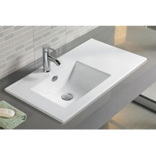 Comforty Тумба-умывальник "Бремен-90" дуб белый с раковиной Comforty 9090EL